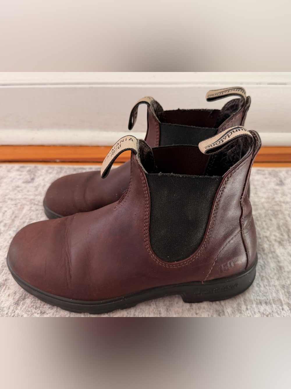 Limited Edition Blundstone 150th Anniversary Chelsea Boots in Auburn Leather 7.5 - Picture 5 of 16